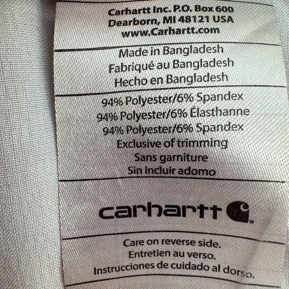 Carhartt Womens Multi-Color Cloud Print V-Neck Scrub Top size medium - Picture 8 of 8